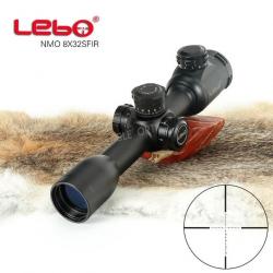 LEBO 8X32 SF, vue optique, tactique, avec réticule de points Mil,