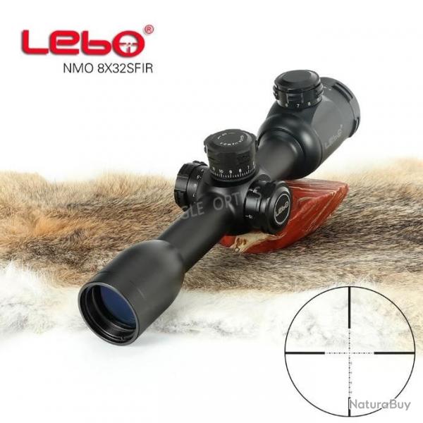 LEBO 8X32 SF, vue optique, tactique, avec rticule de points Mil,