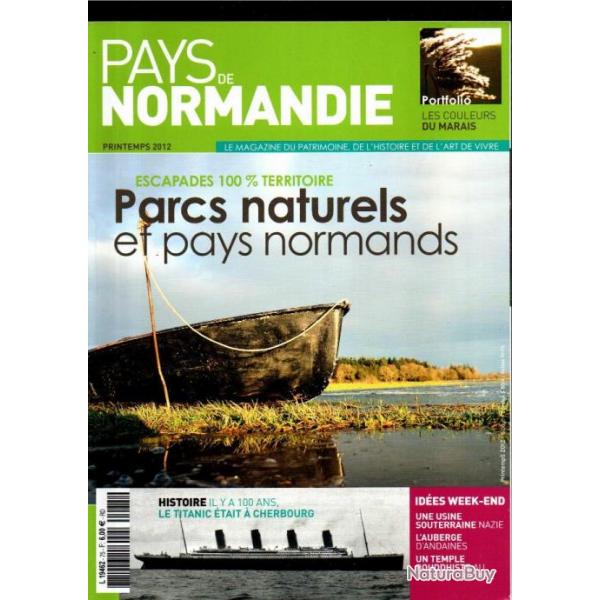 itinraires de normandie 23 et 25 de 2011-12 et  pays de normandie 75 de 2012 lot de 3 revues