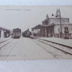 carte postale gare de putot en auge, dozulé !!