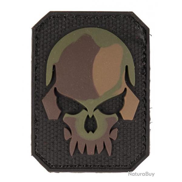 PATCH PVC TTE DE MORT CAMO 6 X 4.5CM