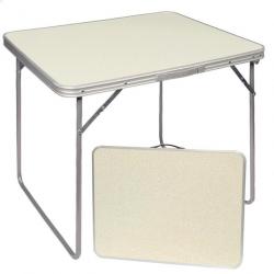 RELOAD CAMP - Table de Camping ou Jardin Longueur 80 x 60 x 70 cm Blanche