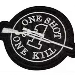 Patch One shoot One kill - velcro