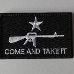 Patch Come and take it velcro noir