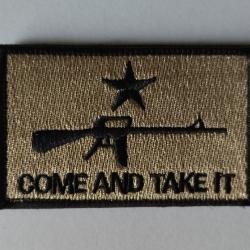 Patch Come and take it velcro beige