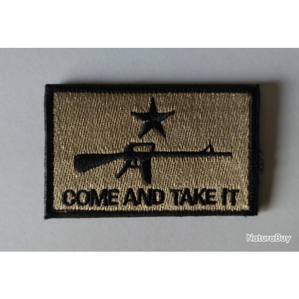 Patch Come and take it velcro beige