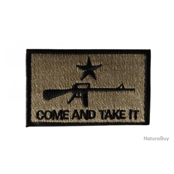 Patch Come and take it - Beige/TAN - velcro - Livraison gratuite