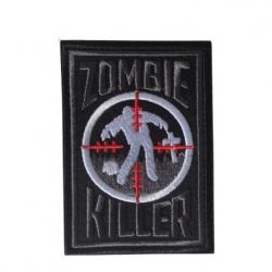 Patch Zombie Killer - Noir - velcro - Livraison gratuite