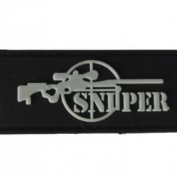 Patch Sniper - Long - Noir - PVC - velcro - Livraison gratuite