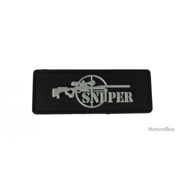 Patch Sniper - Long - Noir - PVC - velcro - Livraison gratuite