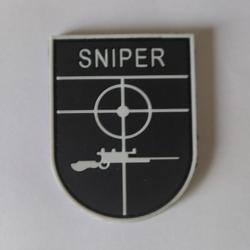 Patch Sniper PVC velcro noir-blanc