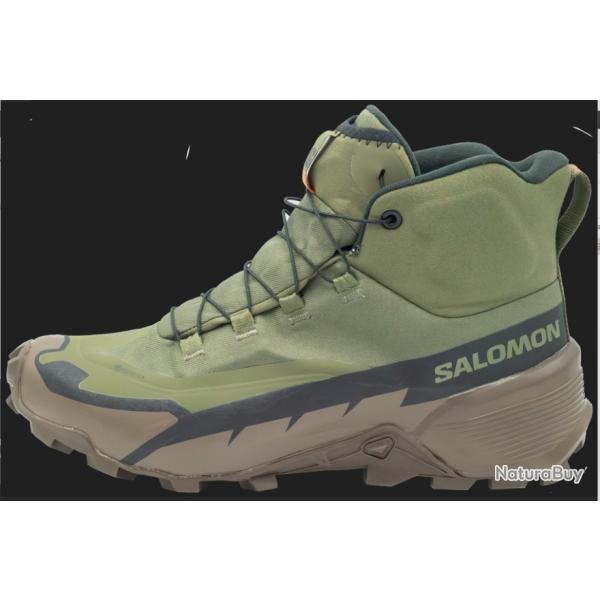 CHAUSSURES SALOMON CROSS HIKE TRACKER GTX  VERT UNISEXE