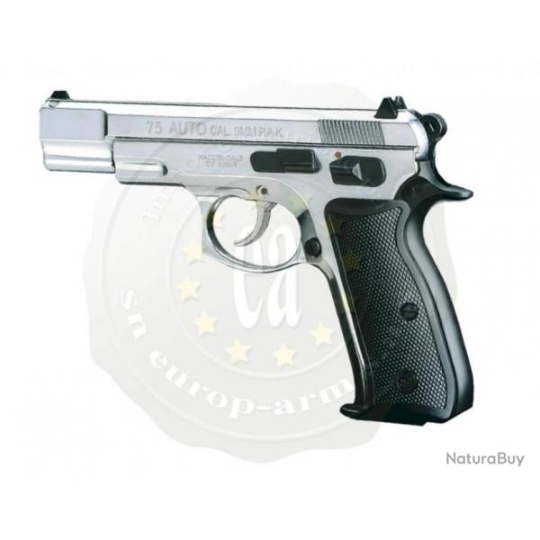 Promo1 !! PISTOLET CHIAPPA CZ75 W Nickel 9mm  blanc - Pistolet d'alarme  blanc ou  gaz