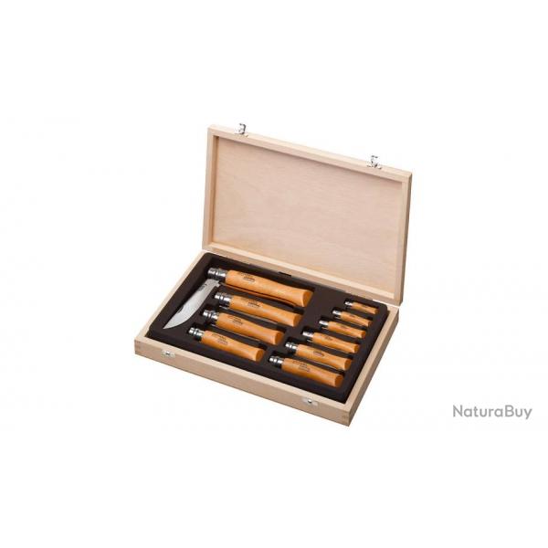 Coffret 10 couteaux collection Opinel