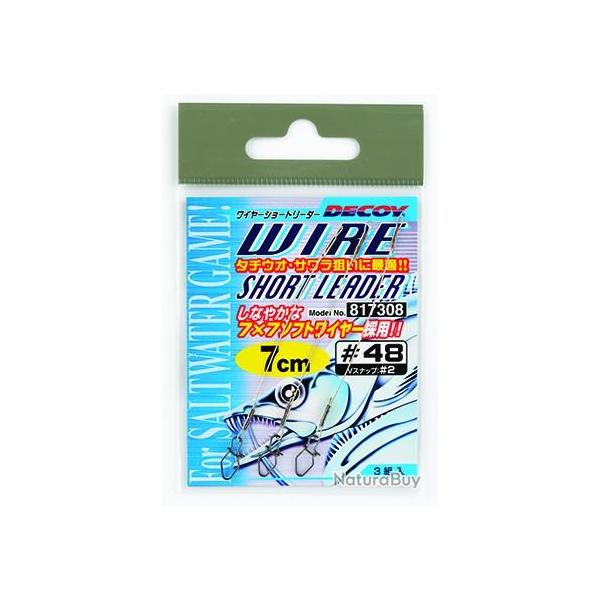 WIRE SHORT LEADER 15 CM (3/pck)