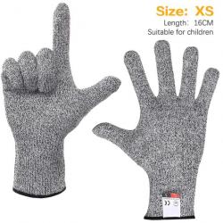 Gants de Protection Anti Coupure Cuisine Bricolage, Modele: A, Taille: XS