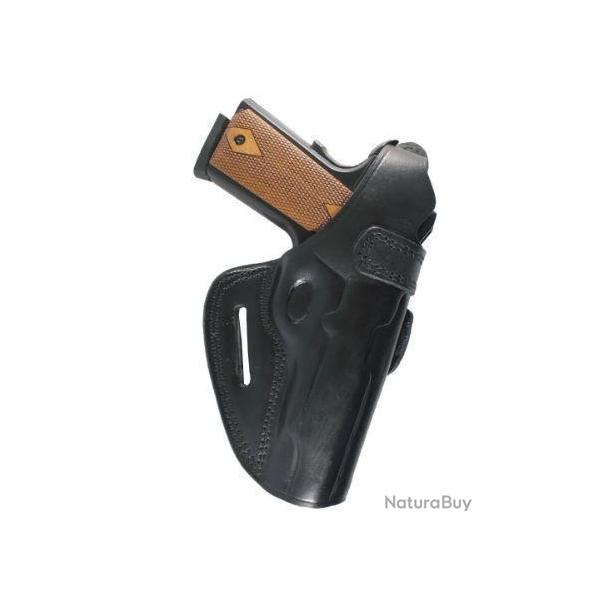 HOLSTER CUIR POUR COLT 1911 (Mod Droitier Noir) (2)