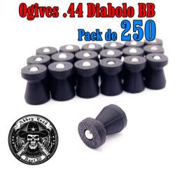 Balle tir réduit .44 ogive diabolo BB plastique - Pack de 250 - Bast3D