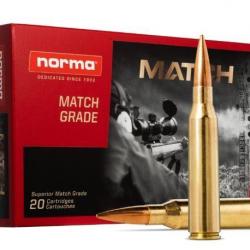 MUNITIONS CALIBRE 338 LAPUA MAG.NORMA GOLDEN TARGET HPBT 250GR/ 16.2G PAR 60