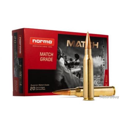 MUNITIONS CALIBRE 338 LAPUA MAG NORMA GOLDEN TARGET HPBT 250GR 16 2G