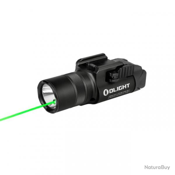 Olight Baldr Pro R - Lampe Tactique 1913 GL Avec Laser Vert & 1350 lumens LED