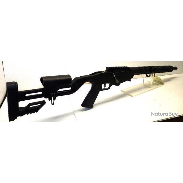 CARABINE RUGER MOD PRECISION RIMFIRE -  CAL 22LR - CANON DE 46CM FILETE - CROSSE TACTIQUE REGLABLE