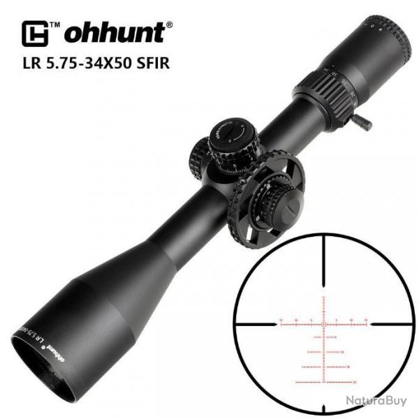 OHHUNT Lunette de chasse LR 5.75-34X50 SFIR -