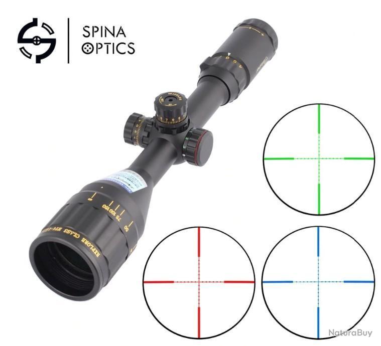 SPINA OPTICS Lunette De Visée 4-24X56SF Viseurs Optiques De Chasse En Verre Avec Tourelles Parallax Latérales Réinitialisées 30 Mm