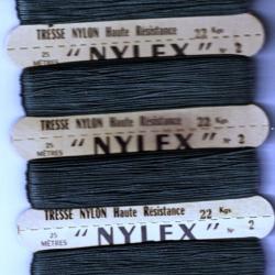 TRESSE NYLON résistance 22 kg - 100 mètres