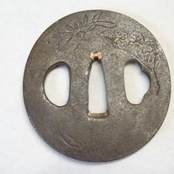 J128- lot tsuba en fer de katana , wakisachi   , sabre  japonais