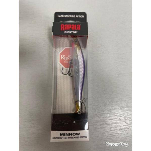 !! LEURRE RAPALA RIPSTOP 9cm COL MOSS PURPLEDESCENT