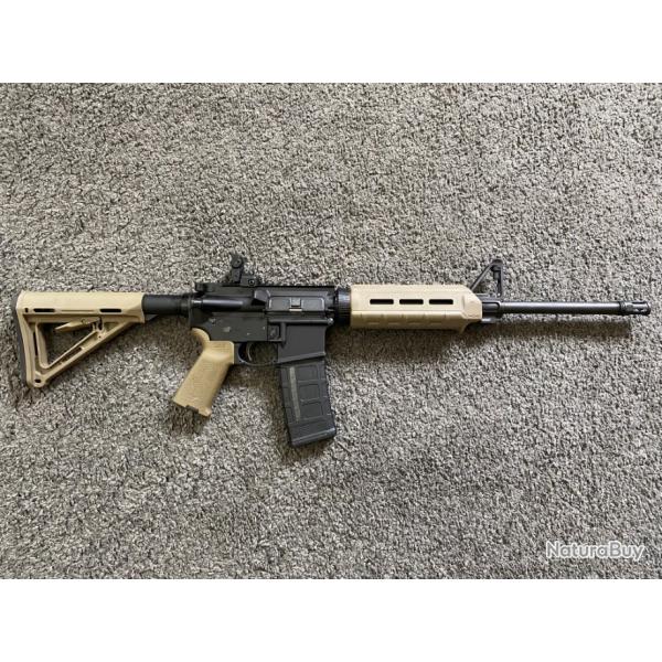 Carabine RUGER AR-556  Style MOE Calibre 223 Rem (Crosse, poigne et garde main Magpul FDE)