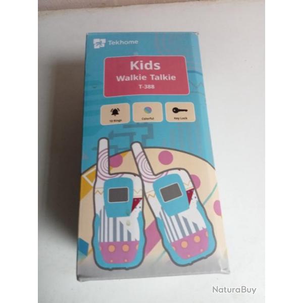 kids walkie talkie couleur turqouise peu servie