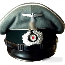 Casquette sous-officier Wehrmacht  17eme Rgt d'infanterie datée 1940 ORIGINALE