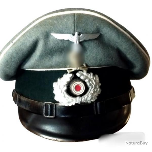 Casquette sous-officier Wehrmacht  17eme Rgt d'infanterie date 1940 ORIGINALE