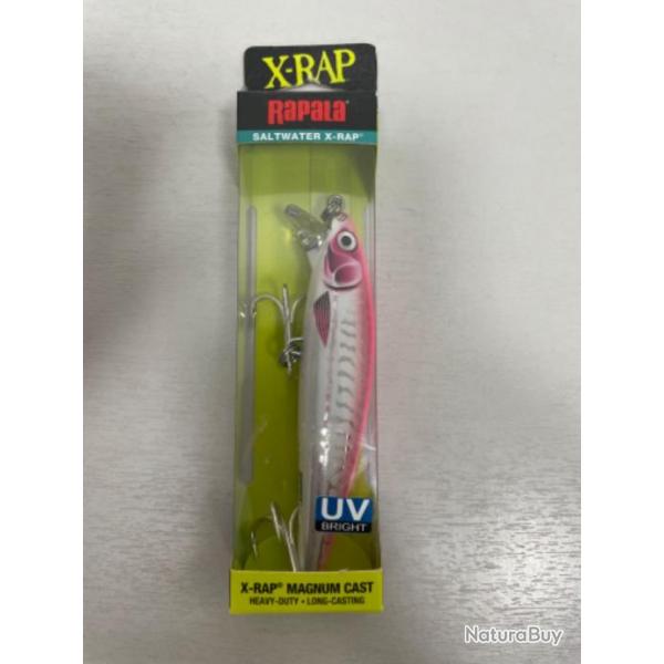 !! LEURRE RAPALA X-RAP MAGNUM CAST 10cm COL HOT PINK UV