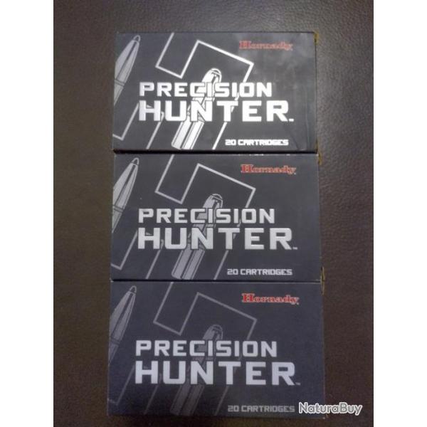 Lot de trois botes de balles hornady prcision hunter calibre 300 win mag 200 gr ELD-X