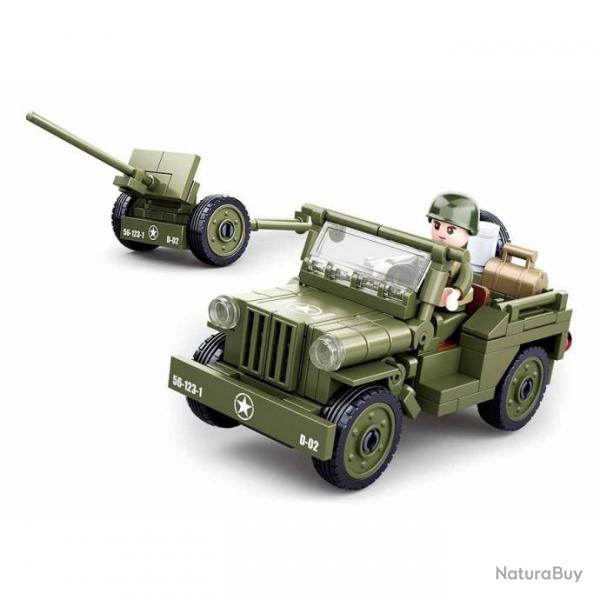 Jeep miniature avec canon