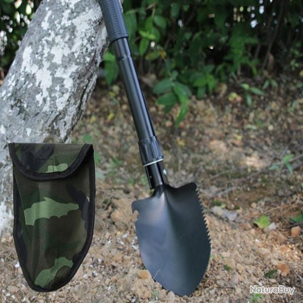 Pelle Multifonction Pliante Hache Pioche Scie Rabot Marteau Houe Dcapsuleur Camping Pche Chasse