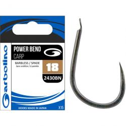 Hameçons GARBOLINO Power Bend Carp 2430BN n°8