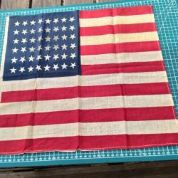 PETIT FANION DRAPEAU US 48 ETATS, BON POUR WW2