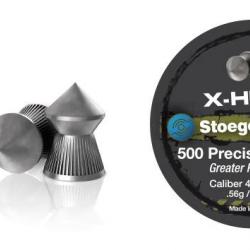 Stoeger boite de 500 plomb a air X-HUNTER 4.5mm 0.56g 20 boites / 4000 plombs