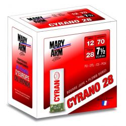 CAL 12 MARY ARM CYRANO 28 BJ 7,5 40 boites pour 1000 cartouches