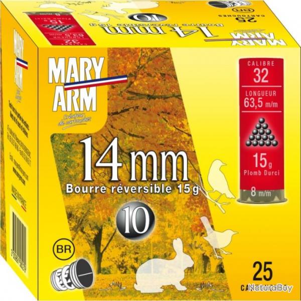 CAL 32 MARY ARM BOURRE RVERSIBLE 15G 14MM N5