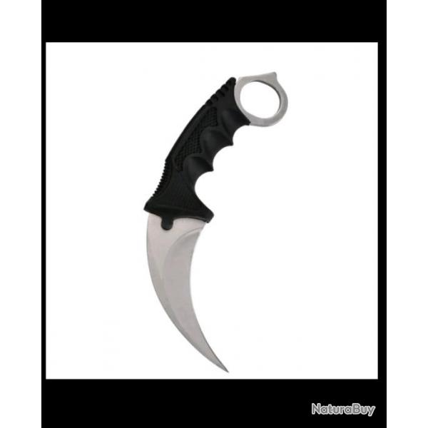 Karambit, tour de cou self dfense, commando