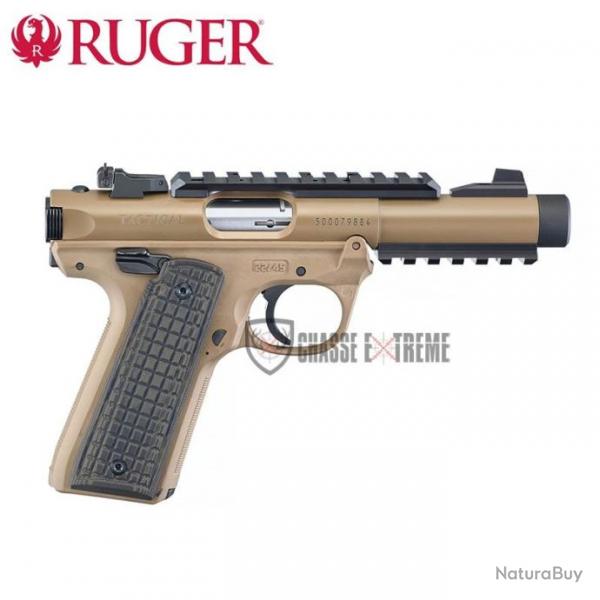 Pistolet RUGER MARK IV 22/45 Cerakote Brown Cal 22Lr