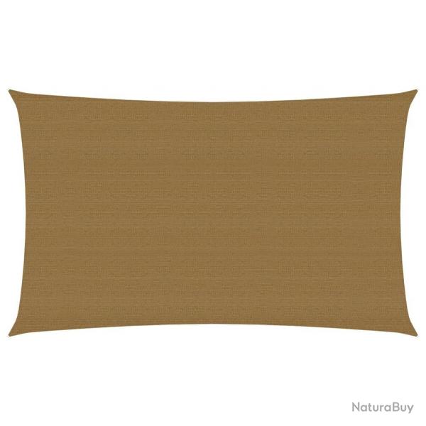 Voile d'ombrage 160 g/m taupe 5 x 8 m PEHD 02_0009334