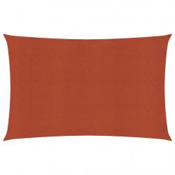 Voile d'ombrage 160 g/m² terre cuite 3 x 4,5 m PEHD 02_0009348