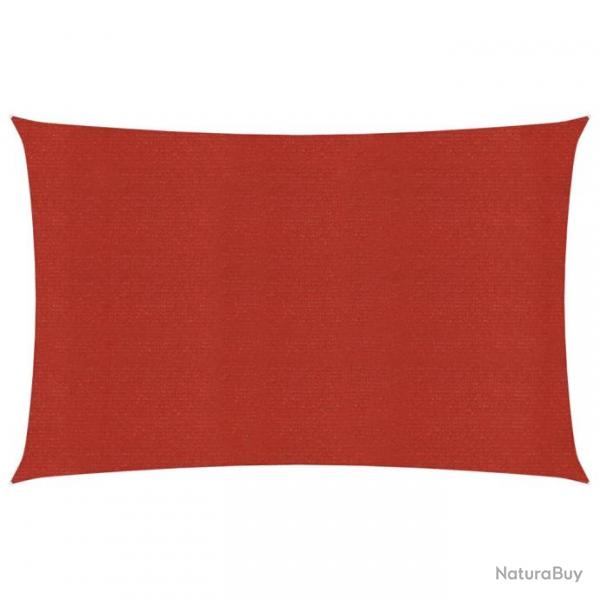 Voile d'ombrage 160 g/m rouge 5 x 7 m PEHD 02_0009289