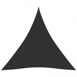 Voile toile d'ombrage parasol tissu oxford triangulaire 6 x 6 x 6 m anthracite 02_0009944
